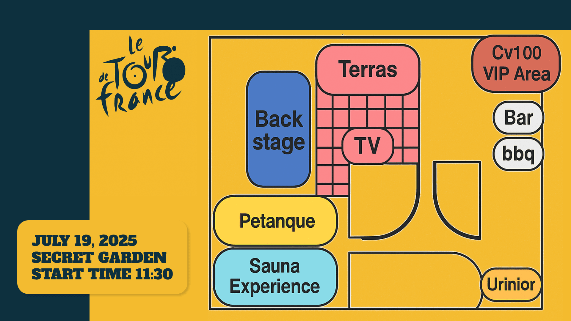 Wijnreder BBQ Plattegrond